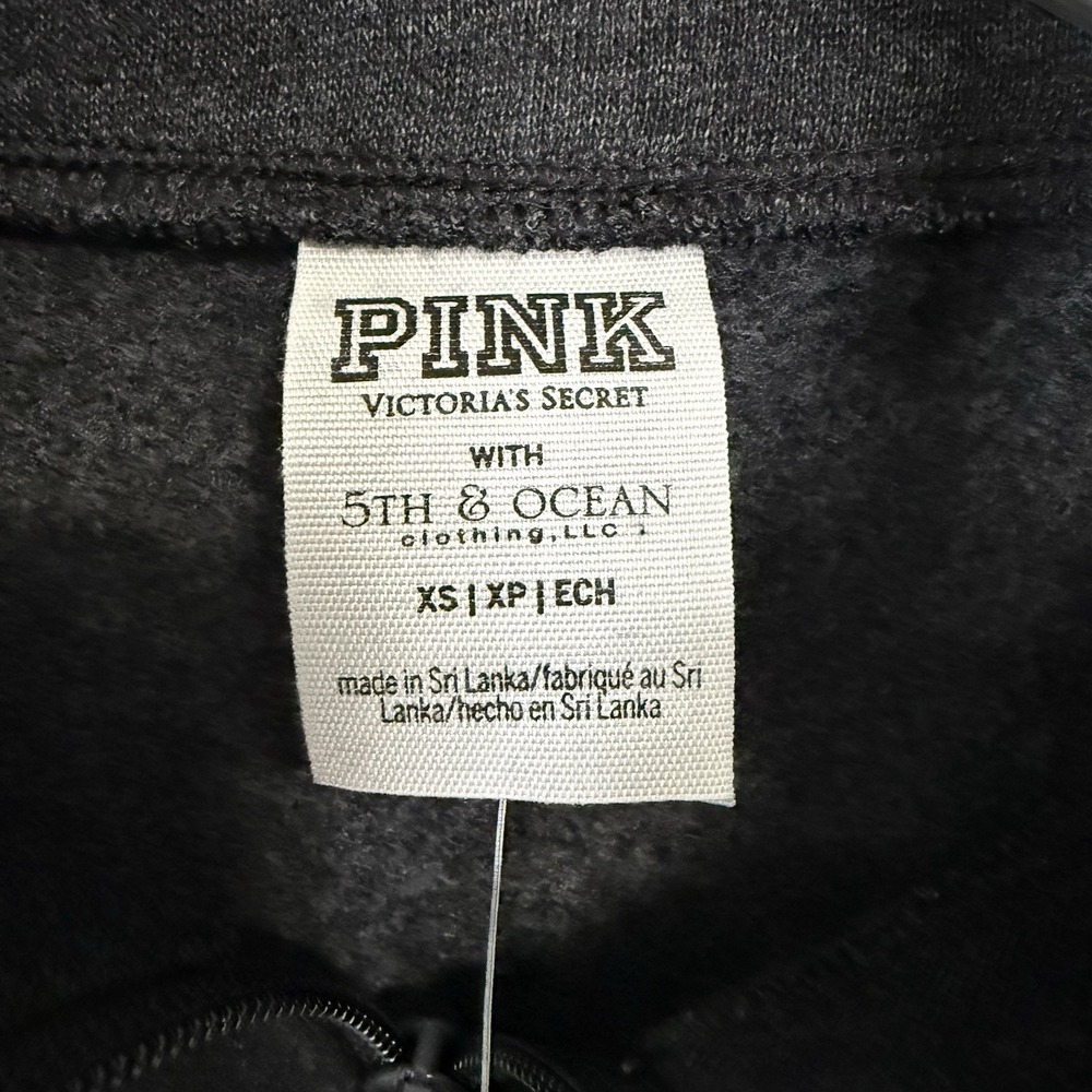 NWT Victoria's Secret PINK Marshall University XS Quarter 1/4 Zip Pullover - Picture 4 of 10